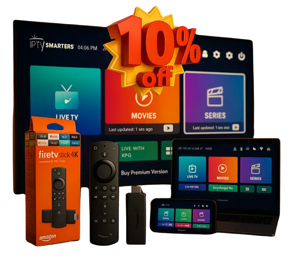 IBOOIPTV limited-time IPTV deal – 10% off with FireStick and Smart TV